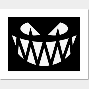 Halloween Fright (Jack O’Lantern / Smile / Teeth / White) Posters and Art